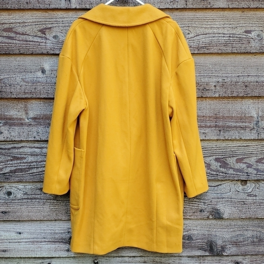 Topshop Golden One button Coat 12 NWT Oversized - Picture 5 of 5